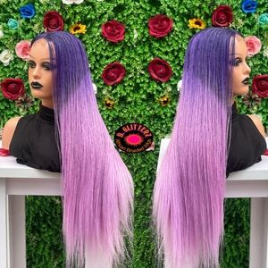 NANO BRAIDED WIG ON 2*4 CLOSURE ( TWIST) 36"